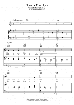 page one of Now Is The Hour (Piano, Vocal & Guitar Chords)