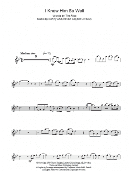 page one of I Know Him So Well (from Chess) (Lead Sheet / Fake Book)