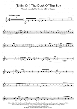 page one of (Sittin' On) The Dock Of The Bay (Clarinet Solo)