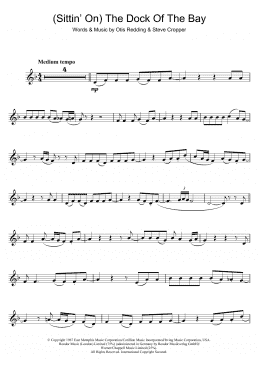 page one of (Sittin' On) The Dock Of The Bay (Trumpet Solo)