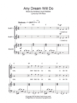 page one of Any Dream Will Do (arr. Rick Hein) (2-Part Choir)