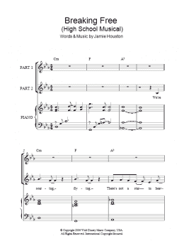 page one of Breaking Free (from High School Musical) (arr. Rick Hein) (2-Part Choir)