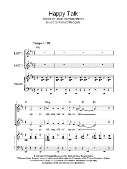 page one of Happy Talk (from South Pacific) (arr. Rick Hein) (2-Part Choir)