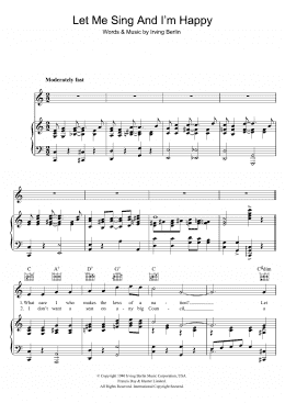 page one of Let Me Sing And I'm Happy (Piano, Vocal & Guitar Chords)
