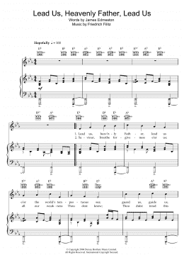 page one of Lead Us Heavenly Father, Lead Us (Piano, Vocal & Guitar Chords)