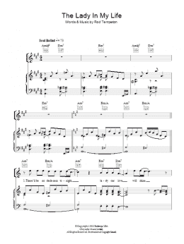 page one of The Lady In My Life (Piano, Vocal & Guitar Chords)