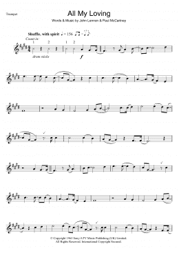 page one of All My Loving (Trumpet Solo)