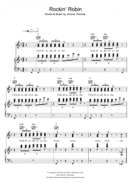page one of Rockin' Robin (Piano, Vocal & Guitar Chords)