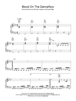 page one of Blood On The Dance Floor (Piano, Vocal & Guitar Chords)