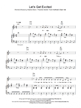 page one of Let's Get Excited (Piano, Vocal & Guitar Chords)
