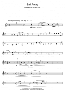 page one of Sail Away (Violin Solo)