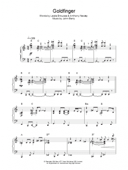 page one of Goldfinger (Piano Solo)