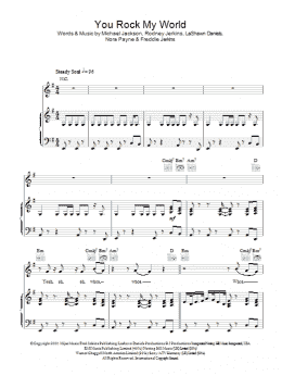 page one of You Rock My World (Piano, Vocal & Guitar Chords)