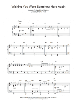 page one of Wishing You Were Somehow Here Again (from The Phantom Of The Opera) (Piano Solo)