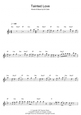 page one of Tainted Love (Flute Solo)