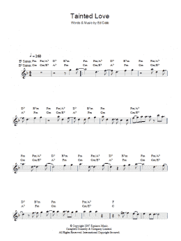 page one of Tainted Love (Lead Sheet / Fake Book)