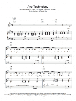 page one of Ayo Technology (Piano, Vocal & Guitar Chords)