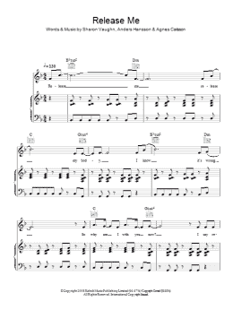 page one of Release Me (Piano, Vocal & Guitar Chords)