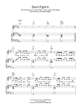 page one of Don't Fight It (Piano, Vocal & Guitar Chords)