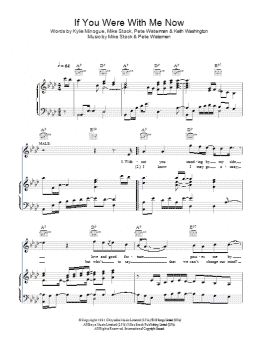 page one of If You Were With Me Now (Piano, Vocal & Guitar Chords)