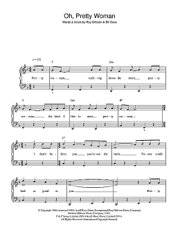 page one of Oh, Pretty Woman (Beginner Piano (Abridged))