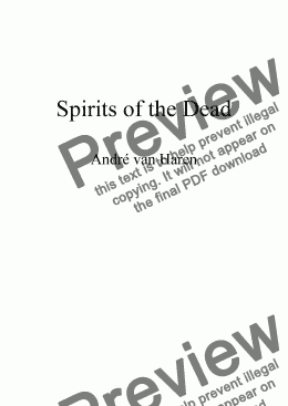 page one of Spirits of the Dead