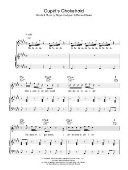 page one of Cupid's Chokehold (Piano, Vocal & Guitar Chords)