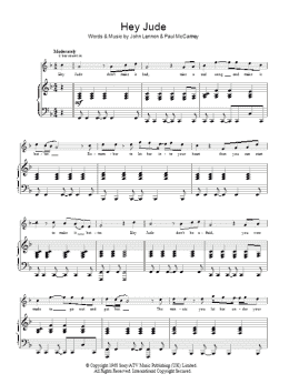 page one of Hey Jude (Easy Piano)