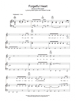 page one of Forgetful Heart (Piano, Vocal & Guitar Chords)