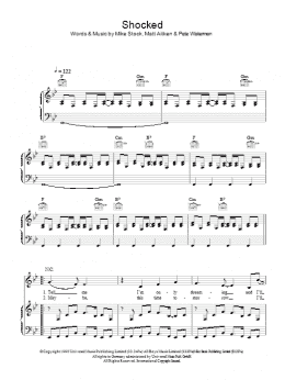 page one of Shocked (Piano, Vocal & Guitar Chords)