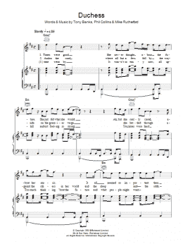 page one of Duchess (Piano, Vocal & Guitar Chords)