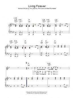 page one of Living Forever (Piano, Vocal & Guitar Chords)