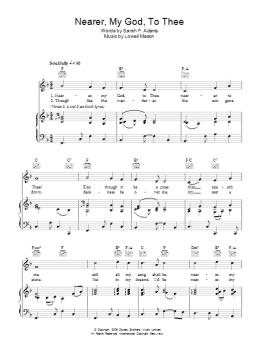 page one of Nearer My God To Thee (Piano, Vocal & Guitar Chords)