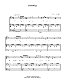 page one of Minnelied D.429 (Piano & Vocal)