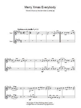 page one of Merry Xmas Everybody (Alto Sax Duet)