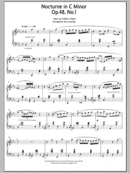page one of Nocturne In C Minor Op. 48, No. 1 (Piano Solo)