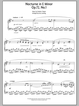 page one of Nocturne In E Minor Op. 72, No. 1 (Piano Solo)