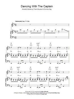 page one of Dancing With The Captain (Piano, Vocal & Guitar Chords)