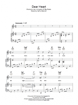 page one of Dear Heart (Piano, Vocal & Guitar Chords)