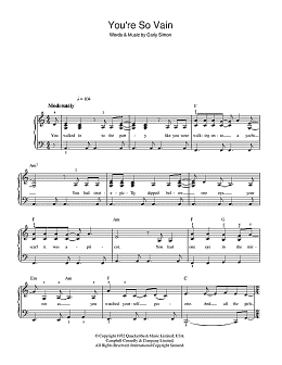 page one of You're So Vain (Beginner Piano (Abridged))