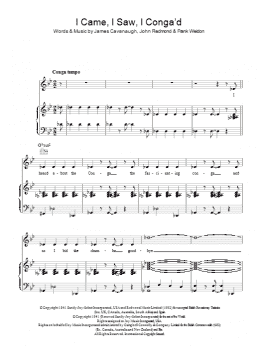page one of I Came, I Saw, I Conga'd (Piano, Vocal & Guitar Chords)