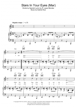 page one of Stars In Your Eyes (Mar) (Piano, Vocal & Guitar Chords)