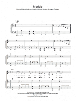 page one of Meddle (Piano, Vocal & Guitar Chords)