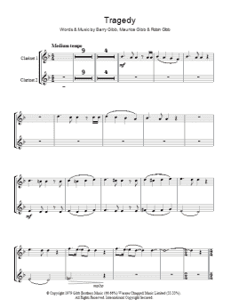 page one of Tragedy (Lead Sheet / Fake Book)