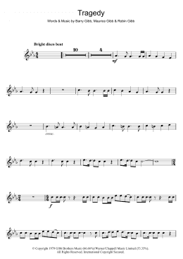page one of Tragedy (Flute Solo)