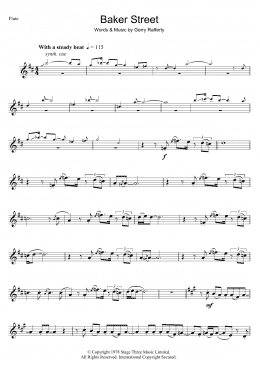 page one of Baker Street (Flute Solo)