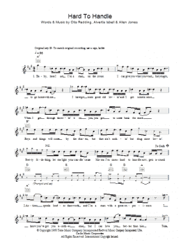 page one of Hard To Handle (Lead Sheet / Fake Book)