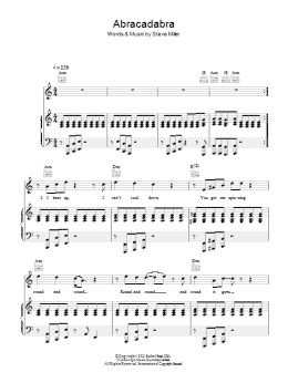page one of Abracadabra (Piano, Vocal & Guitar Chords)