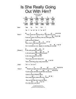 page one of Is She Really Going Out With Him? (Guitar Chords/Lyrics)
