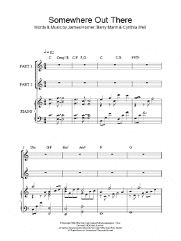 page one of Somewhere Out There (arr. Rick Hein) (2-Part Choir)
